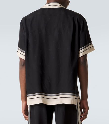 Camicia bowling in seta a righe - Dolce&Gabbana - Modalova