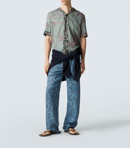 Printed straight pants - Dries Van Noten - Modalova