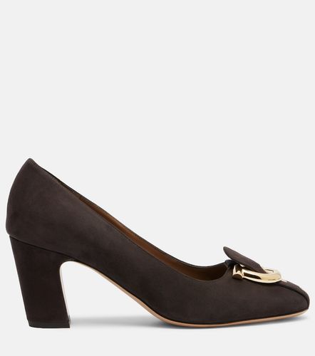 Ferragamo Gancini suede pumps - Ferragamo - Modalova