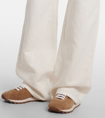 Pantaloni in cotone e lino a gamba larga - Brunello Cucinelli - Modalova