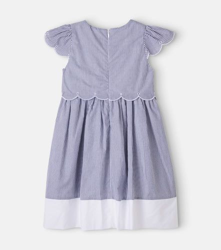 Vestido de algodón a rayas festoneado - Patachou - Modalova