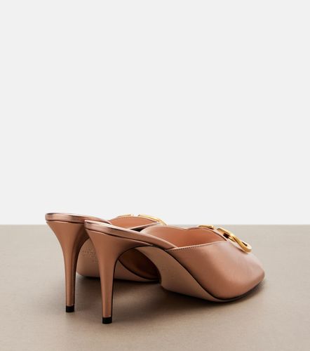 VLogo metallic leather mules - Valentino Garavani - Modalova