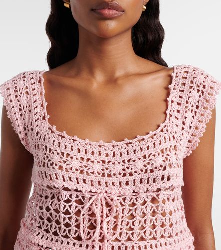 Crop top Deauville de croché de algodón - Anna Kosturova - Modalova