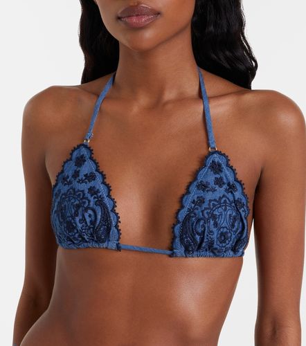 Aster embroidered denim bikini - Zimmermann - Modalova