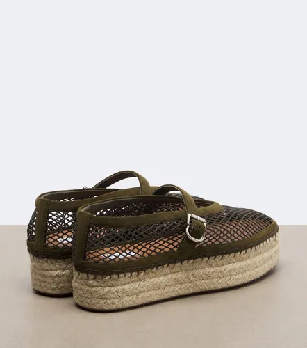 Alaïa Alpargatas con plataforma de red con ante - Alaia - Modalova