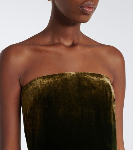 Vestido de fiesta bustier de terciopelo - Ralph Lauren Collection - Modalova