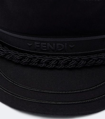 Gorra newsboy de algodón con logo - Fendi - Modalova
