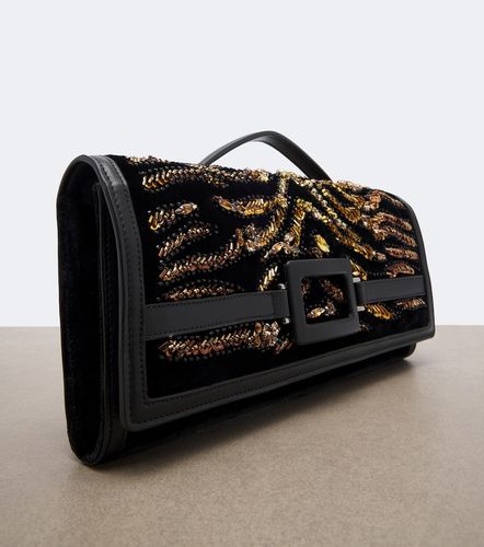 Clutch Belle Vivier in velluto con cristalli - Roger Vivier - Modalova