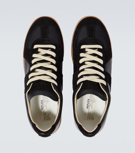Replica leather and suede sneakers - Maison Margiela - Modalova