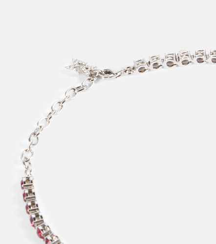 Embellished tennis anklet - Amina Muaddi - Modalova