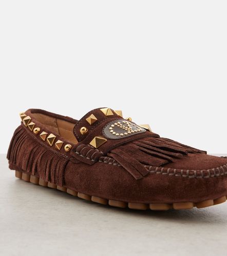 Mocasines VLogo de ante con flecos - Valentino Garavani - Modalova