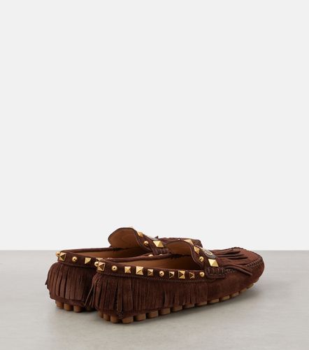 Mokassins Plaster Caster VLogo aus Veloursleder - Valentino Garavani - Modalova