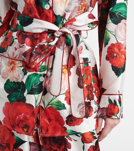 Dolce&Gabbana Hemd aus Seidensatin - Dolce&Gabbana - Modalova