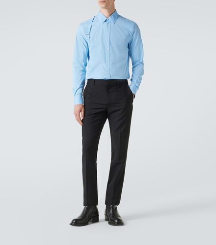 Camicia in popeline di misto cotone - McQueen - Modalova