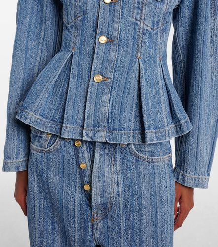 Ganni Peplum denim jacket - Ganni - Modalova