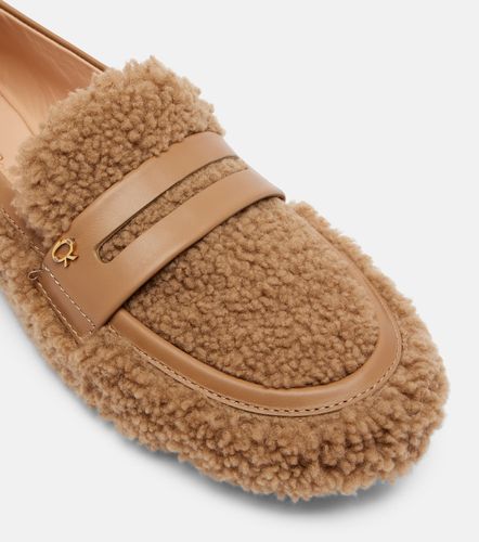 Mocassini in shearling con pelle - Gianvito Rossi - Modalova