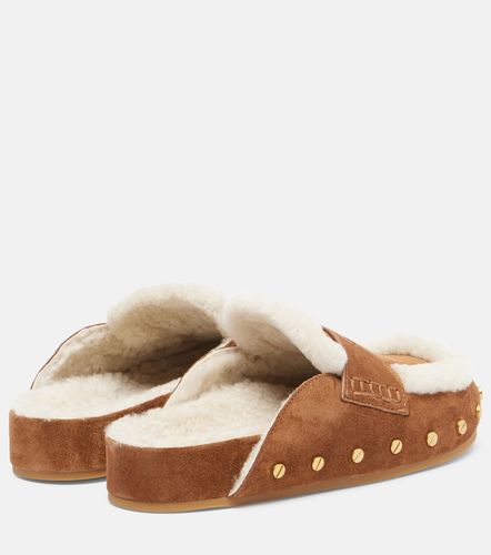 Mules Fenix in suede con shearling - Veronica Beard - Modalova
