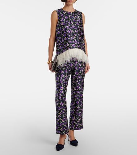 Top La Scala in jacquard con piume - La DoubleJ - Modalova