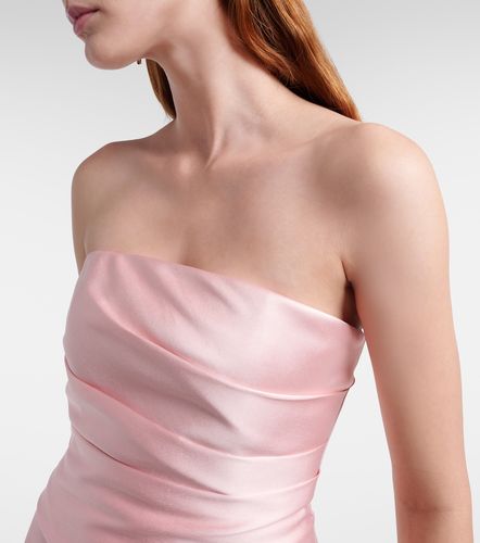 Alia strapless satin gown - Solace London - Modalova