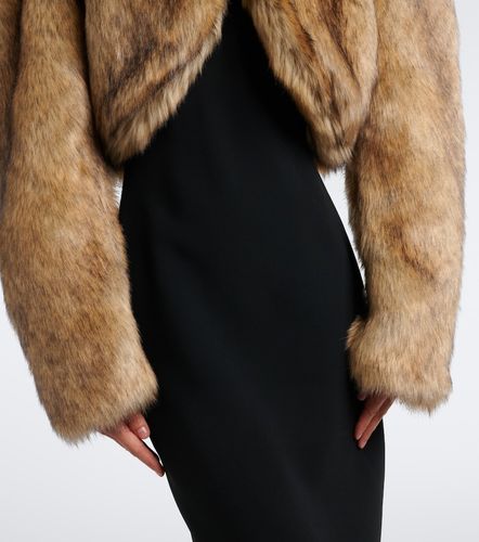 Chaqueta cropped con cuello alto - David Koma - Modalova