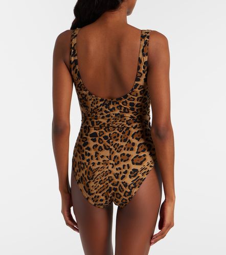 Bañador drapeado estampado - Karla Colletto - Modalova
