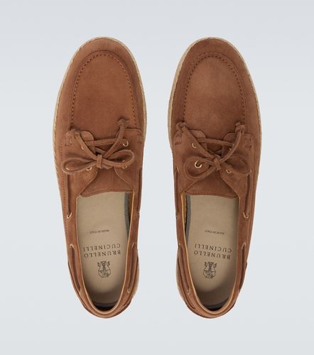 Mocassini in suede - Brunello Cucinelli - Modalova