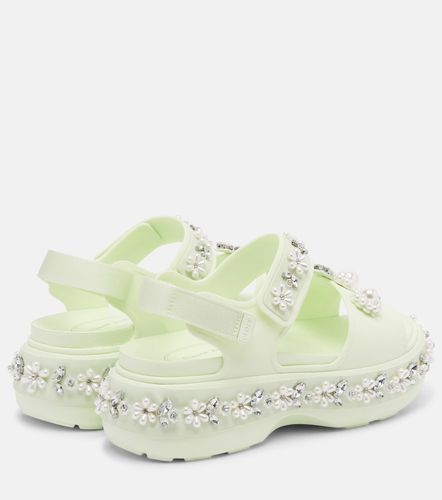 X Crocs embellished platform sandals - Simone Rocha - Modalova