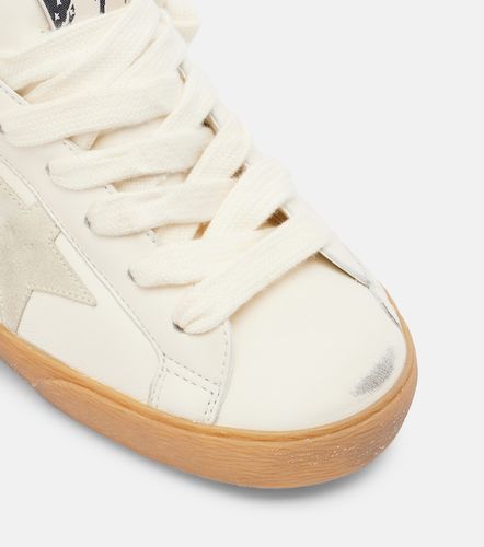Super-Star shearling-lined leather sneakers - Golden Goose - Modalova