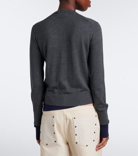Cárdigan de seda, lana y cachemir a capas - Acne Studios - Modalova