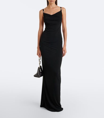 Draped open-back jersey maxi dress - Coperni - Modalova