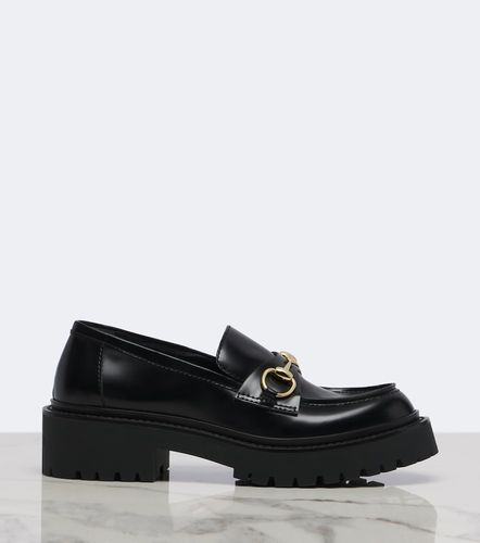 Rhody Horsebit leather platform loafers - Gucci - Modalova