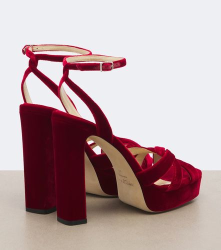 Sandali Kove in velluto con plateau - Jimmy Choo - Modalova