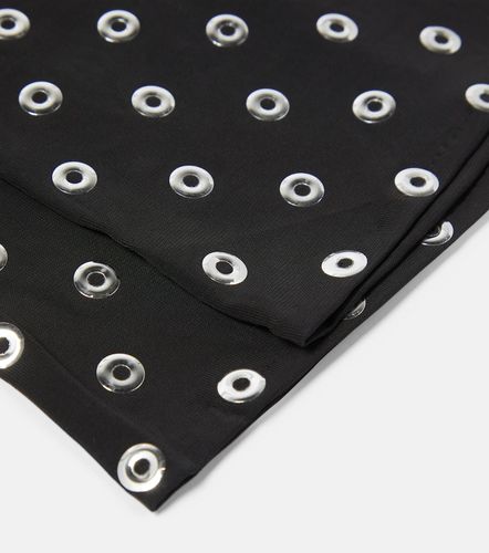 Eyelet embellished jersey gloves - Alaia - Modalova
