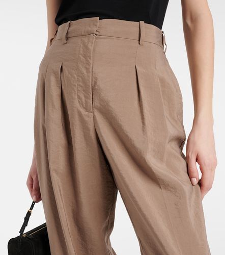 Pantalones rectos de sarga en mezcla de seda - Joseph - Modalova