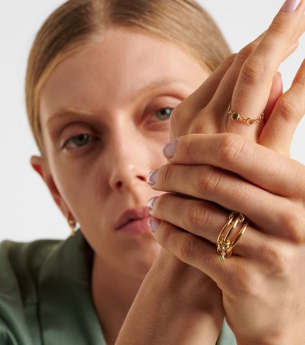 Gravity Estrella 18kt chain ring with emerald - Spinelli Kilcollin - Modalova