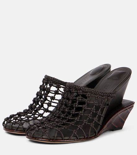 Double 110 woven leather wedge mules - Jacquemus - Modalova