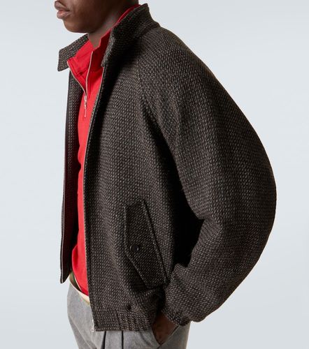 Giacca blouson in tweed di lana, alpaca e seta - Auralee - Modalova