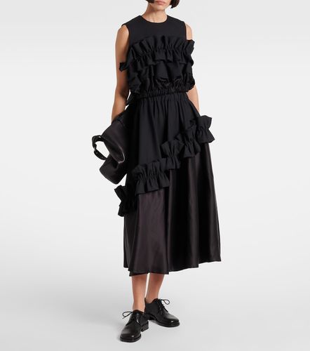 Noir Kei Ninomiya Ruffled wool top - Noir Kei Ninomiya - Modalova