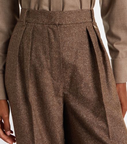 Brava wool and silk-blend wide-leg pants - Max Mara - Modalova
