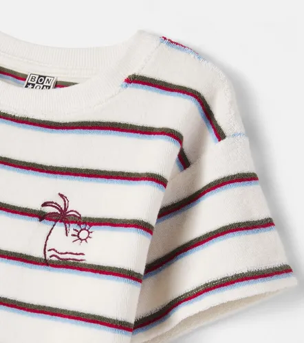 Camiseta Livo de rizo de algodón a rayas - Bonton - Modalova