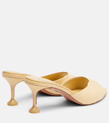 Aquazzura Bisous woven raffia mules - Aquazzura - Modalova