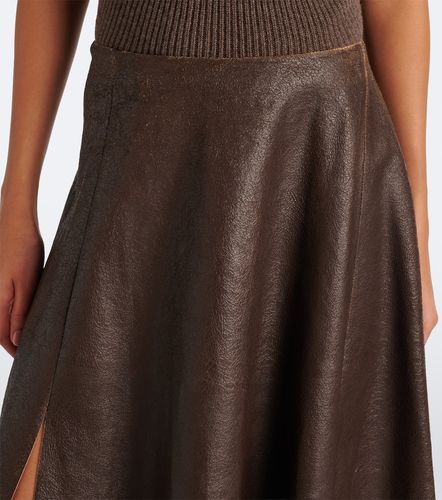 Falda midi Cecilie de piel - Ralph Lauren Collection - Modalova