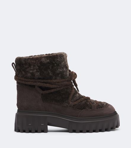 H700 shearling platform ankle boots - Hogan - Modalova