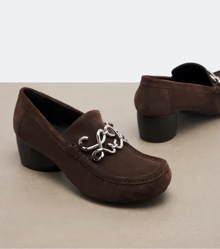 Loafer-Pumps Dive aus Veloursleder - Loewe - Modalova