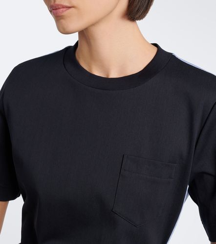 Top in jersey di cotone e popeline - Sacai - Modalova