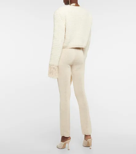 Crochet high-rise slim pants - Magda Butrym - Modalova