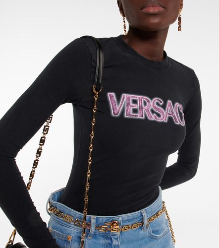 Versace Top Goddess con logo - Versace - Modalova