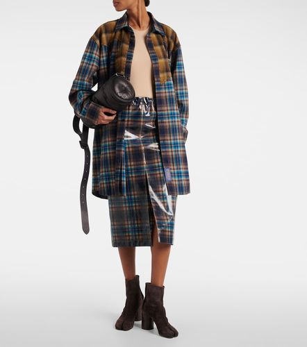 Checked coated wool midi skirt - Maison Margiela - Modalova