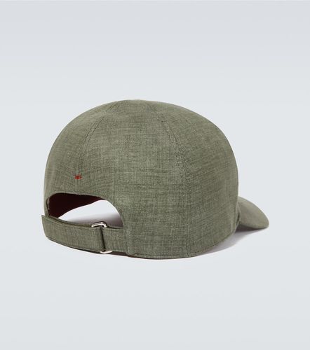 Cappello in lino con logo - Loro Piana - Modalova