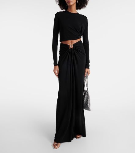 Embellished cutout jersey top - Christopher Esber - Modalova